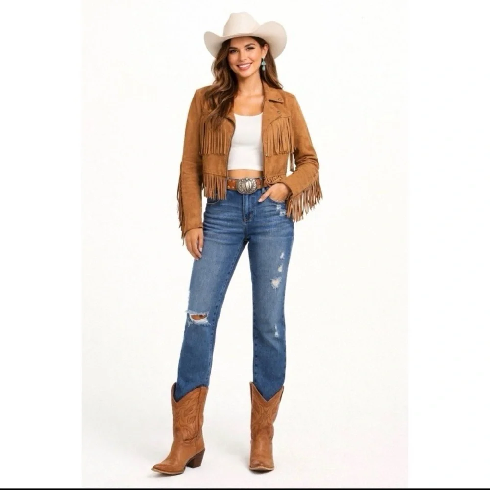 1822 DENIM Ripped Straight Leg Relaxed Jeans - Picture 3 of 12